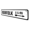 thumbnail image 4 of Location Arrow Novelty Decor, Metal Wall Sign - 4x18 Inches, 4 of 4