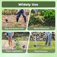 thumbnail image 5 of JIhuahe 2 in 1 Long Handle Manual Weed Puller Tool, 60" Hand Rake and Garden Hoe Combo, Ergonomic Gardening Tool for Efficient Weeding and Soil Cultivation,Black, 5 of 7