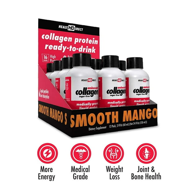 MedicalGrade Liquid Collagen Supplement AminoSculpt SugarFree 12