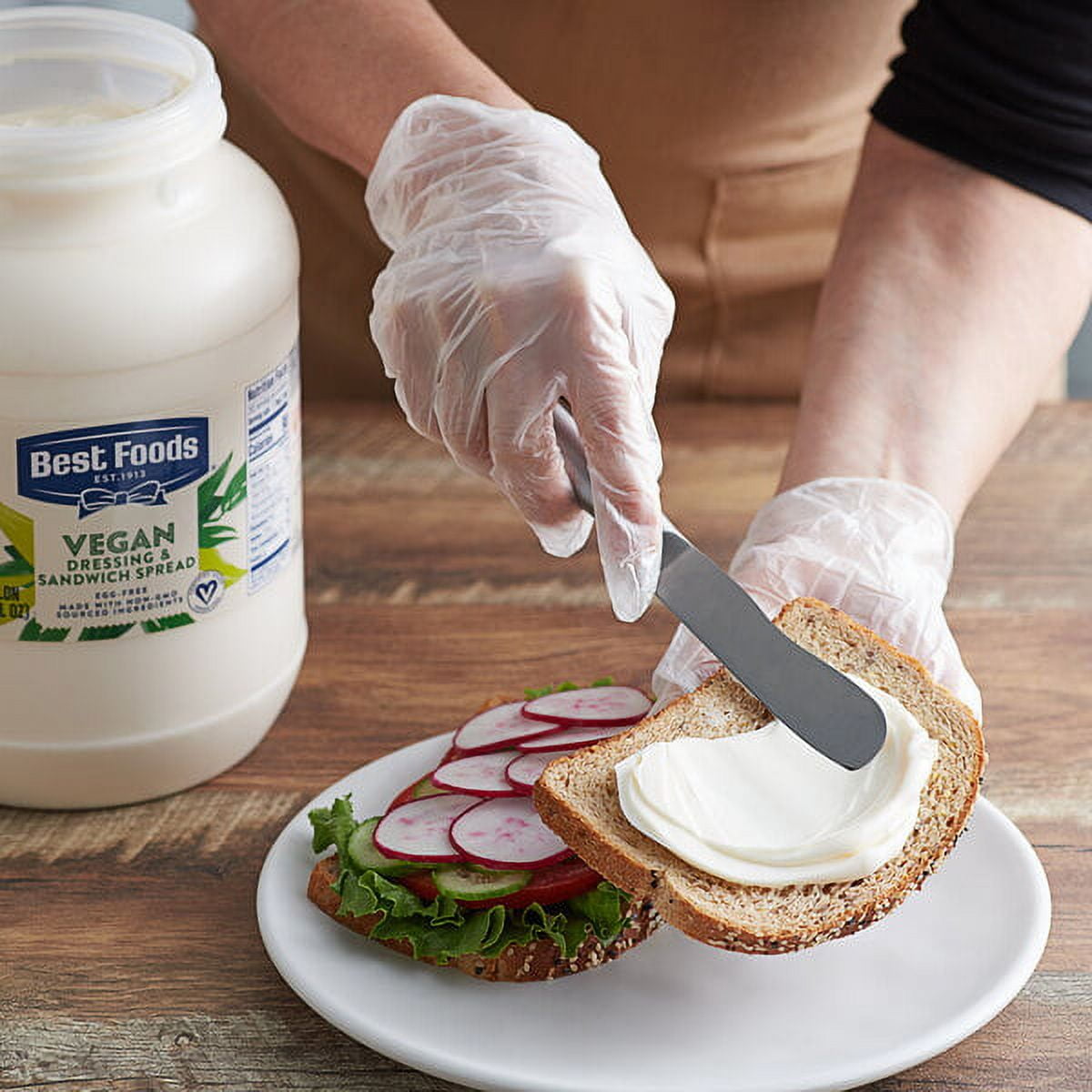 Best Foods 1 Gallon Vegan Mayonnaise Spread - 4/Case