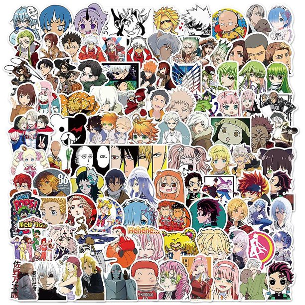 100pcs One Pcs Stickers Pack For Laptop,nami Zoro Ace Luffy Chopper One Pcs Anime Graffiti Waterproof Vinyl Stickers For Teens Adults Diy Laptop Water