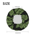 thumbnail image 6 of YFYANG Women's Double Waterproof Shower Cap, Green Leaf Pattern Reusable Hair Cap for All Hair Styles and Head Sizes, 6 of 9