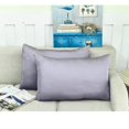 thumbnail image 3 of Juego de 2 fundas de almohada de seda Jocoku, 100% morera, color queen grey, 3 of 9