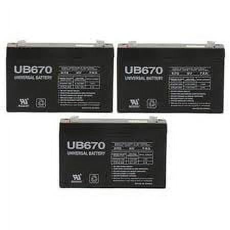 UB670 6 Volt 7 AMP SLA/AGM Battery 3 Pack FREE SHIPPING!