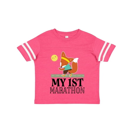 

Inktastic My 1st Marathon Race Running Gift Toddler Boy or Toddler Girl T-Shirt
