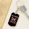thumbnail image 6 of I Am One Fire Firefighter Stainless Steel or 18k Gold Premium Swivel Dog Tag Keychain, 6 of 10