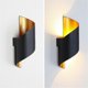 thumbnail image 5 of Modern Indoor Wall Sconce Lamp 10W Outdoor Spiral Up Down Metal Wall Lamp 3000K Warm White LED Wall Sconce for Bar, Bedroom, Kitchen (Black) [Energy C, 5 of 5