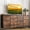 Rustic Brown, variant on Tzou 63" Wide 14-Drawer Dresser TV Stand with Power Outlets, Fabric Storage for Bedroom/Living, 65-75" TV(Pink)