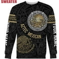 thumbnail image 6 of Mostprints Personalized Name Aztec Shirts for Men, Aztec Warrior Shirt, Mexican Shirts for Men Mexican Azteca, Mexico Shirts (397) (T-Shirt, 4XL), 6 of 6