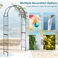 thumbnail image 5 of Amijoy Metal Garden Arch Trellis, Pergola Arbor for Climbing Plants, Roses, Vines, Ceremony Wedding Arch, 5 of 8
