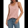 thumbnail image 2 of Blusas Sin Mangas Informales Elegantes de Negocios para Mujer, Blusas de Verano A , Camisas de Trabajo Holgadas. Rosa M, 2 of 8
