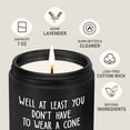 thumbnail image 4 of 7oz Black Clear Glass Candle, Black Cedar Juniper Scented, Aromatherapy Candle for Home, Masculine Scent Gift for Men, 4 of 7