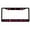 Black/Black/Dark Pink, variant on Seahorse Tropical Waves of Fun Beach Style Metal License Plate Frame Personalized/Car Accessories Car Tag Holder Cover (Black/Black/Red)