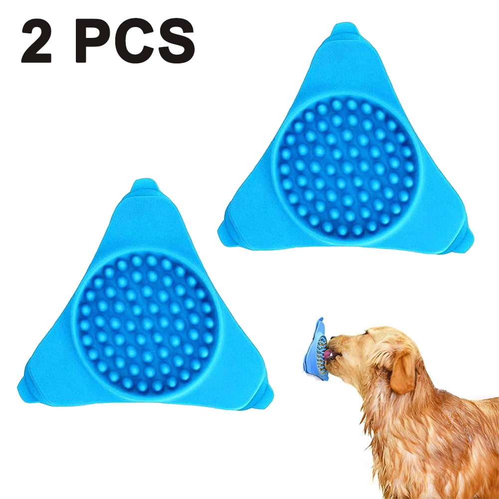 Slow Feeder Pad Dog Lick Mat with Non-Slip Suction Cups for Pet Bathing Grooming and Training Dog Silicone Bowls Slow Dog Lick Mat Slow Feeder Bowls Color A