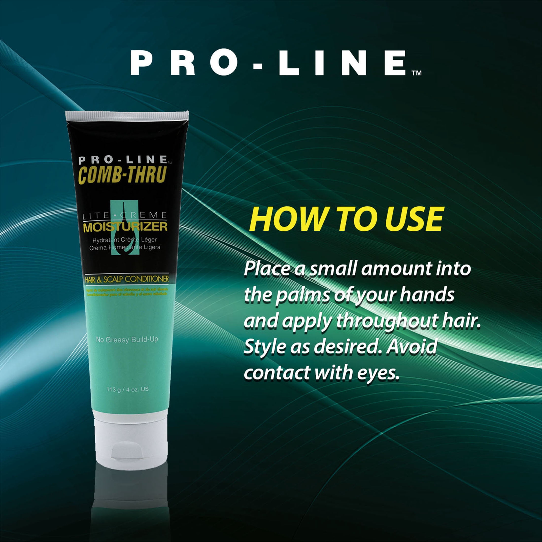 (2 pack) Pro Line Comb Thru Moisturizing Hair & Scalp Daily Conditioner, 4 oz