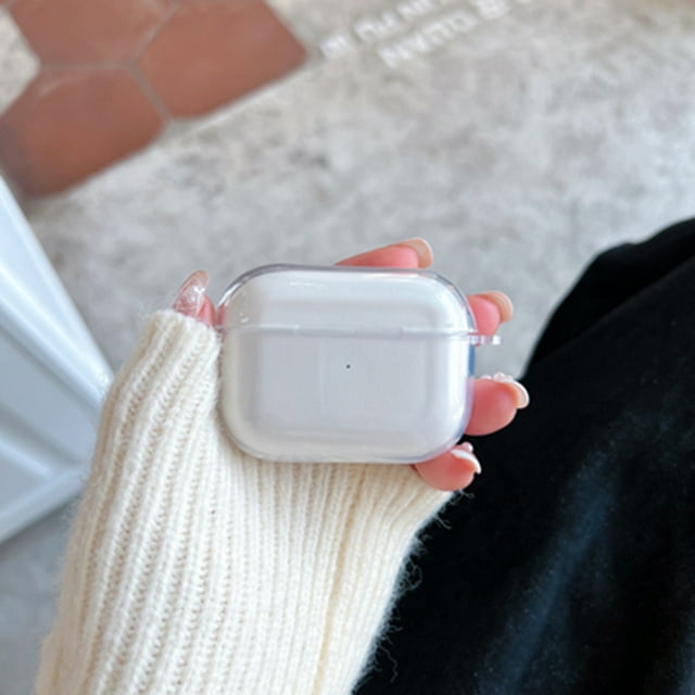 Plush Knitting Bear Bag Shell For AirPods 1 2 Pro Earphone Case For Airpods 3 Pro2 Soft Cute Fluffy Bluetooth Charging Box Cover transparent For AirPods Pro 2