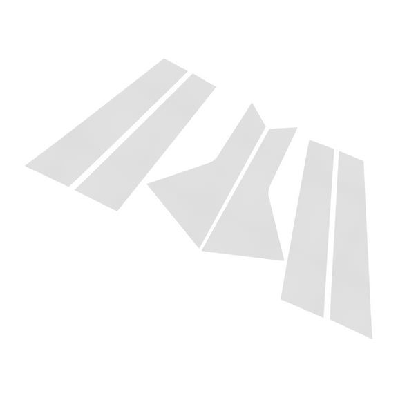 Unique Bargains 6 Pcs Door Pillar Window Trim for Kia Sportage 2023-2024 Chrome Silver Tone