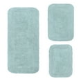 thumbnail image 2 of Home Weavers Radiant Collection 100% Cotton Non-Slip Bathroom Rug Set Machine Washable Bathroom Rug-17"x24", Bath Rug- 21"x34", Bathroom Rug- 24"x40", Sky Blue Color 3 Piece Bath Rug set, 2 of 6