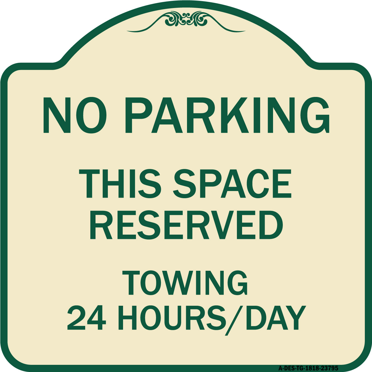 SignMission Designer Series Sign No Parking This Space Reserved signmission-designer-series-sign-no-parking-this-space-reserved