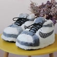 thumbnail image 4 of Sports shoes style plush slippers creative wrapped plush warm winter indoor slippers cotton shoes, 4 of 5
