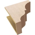thumbnail image 6 of 9"W x 18"D x 18"H Classic Asheboro Rough Cedar Woodgrain TimberThane Corbel, Primed Tan, 6 of 6