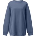 thumbnail image 3 of ORUYROP Chandails en Molleton Surdimensionnés pour Femmes Manches Longues Col Rond Chandail Décontracté Ample Couleur Unie Polaire Tops Pulls, 3 of 5