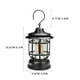 thumbnail image 2 of Linterna de camping exterior estilo retro con luz LED COB | Lámpara de tienda portátil impermeable con brillo regulable | Batería recargable de 1200mAh | 20-200 lúmenes | 11.5x19.5 cm | Incluye, 2 of 5