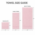 thumbnail image 4 of Gogreen 100% Cotton Bath Towel Sets of 6 Pieces, 2 Bath Towels 2 Hand Towels 2 Washcloths, Highly Absorbent Towels for Bathroom, Gym, Hotel (Blush pink), 4 of 7