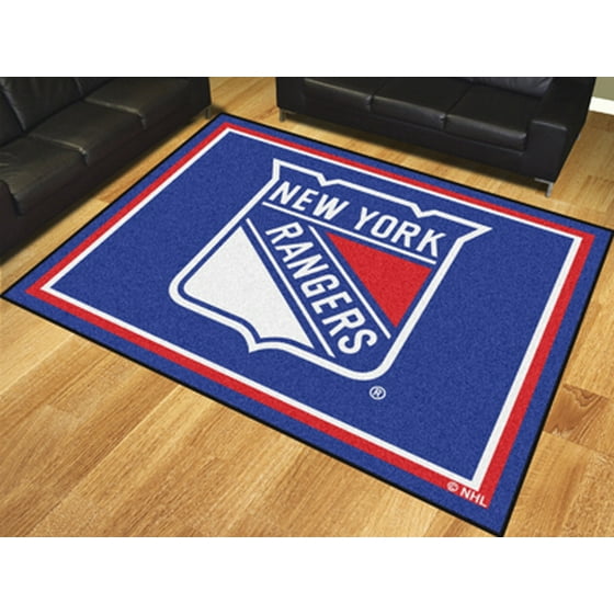Nhl New York Rangers 8 X10 Rug