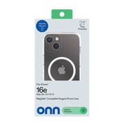 onn. MagSafe Compatible Rugged Phone Case for iPhone 16e / iPhone 15 / iPhone 14 / iPhone 13