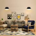thumbnail image 3 of Flush Mount LED Ceiling Light Modern, Hemispherical Sconces for Bedroom, Black Wall Lamp with Wide Voltage, 12W Dimmable Light Source for Bathroom (9.8*4*3.9 Inches), 3 of 5