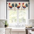 thumbnail image 2 of Vintage Rooster Valances for Windows Farmhouse Kitchen Curtains Valances Rod Pocket Valance Curtains for Kitchen Windows Farmhouse Retro Rustic Animal Prints Window Valances for Bathroom 60"x18", 2 of 6
