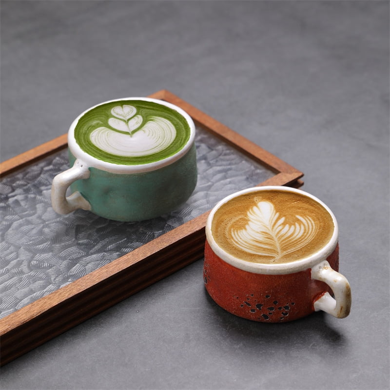 TL New Retro Vintage Ceramic Mug Creative Mug High-Value Espresso Cup Coarse Pottery Small Capacity