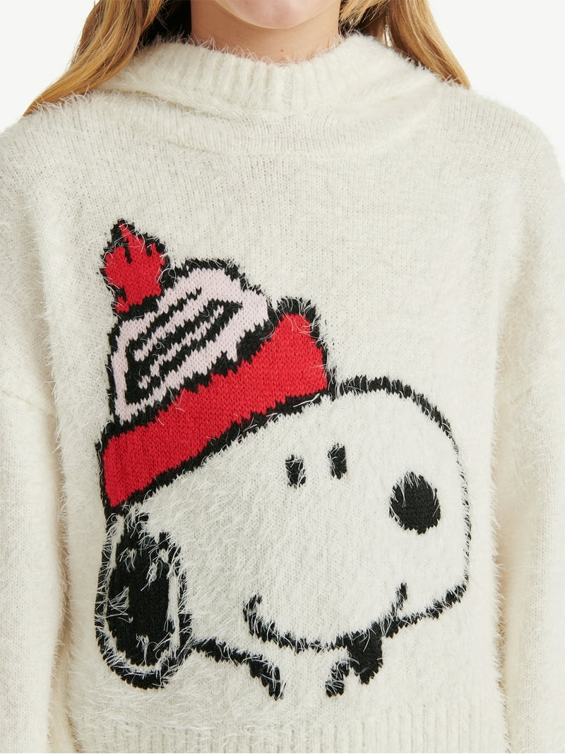 Justice x Snoopy Girls Hooded Sweater, Sizes XS - XLP - Walmart.com