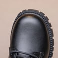 thumbnail image 6 of Kids Mid Calf Combat Boots Lace Up Side Zipper Waterproof Boots Slip-Resistant & Durable Stylish Shoes for Toddler/Little Kid/Big Kid Black 37, 6 of 9