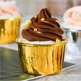 thumbnail image 3 of stanreset 100Pcs /Set Muffin Paper Cups Double-sided Aluminum Foil Cupcake Wrapper Baking Tools, 3 of 5