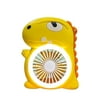 Cute Dinosaur Cartoon Holding Light Hanging Neck Usb Small Fan Desktop Mini Fan