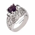 thumbnail image 2 of YYKihy Love Imitation Crystal Personalized Fashionable Retro Diamond Ring, 2 of 4