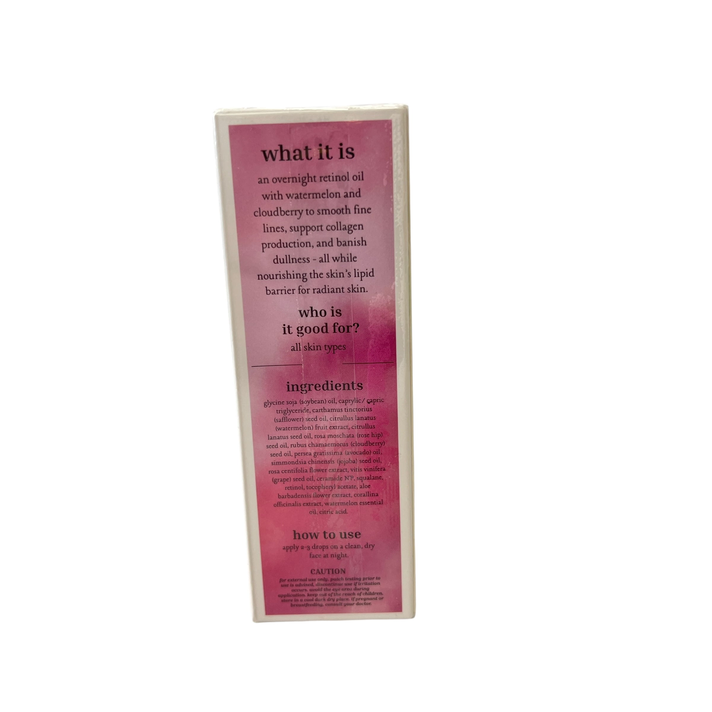 Dallas & James Watermelon Dream Overnight Retinol Oil 1 fl oz