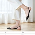 thumbnail image 4 of Women 2 Pairs Sling Liner Socks Low Cut No Show Half Socks Slingback Invisible Non Slip Heel Liner Toe Topper Sock for Heels Flats Pumps Shoes Comfortable Breathable Footwear, Black, 4 of 7