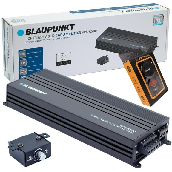 Blaupunkt BPA-C500 Car Audio Class AB   Class D 5-Channel 3600W Stereo Amplifier