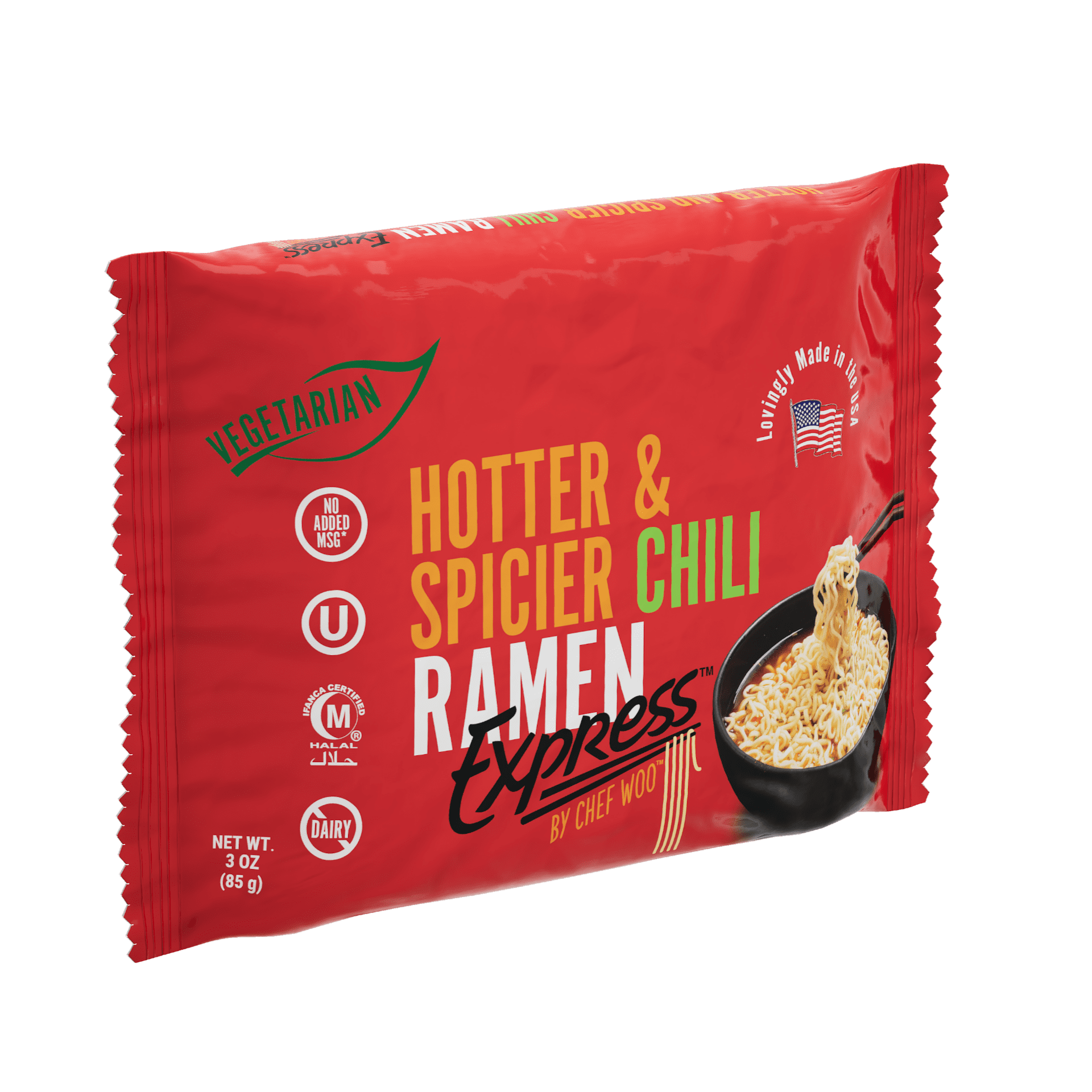 Ramen Express Hotter and Spicier Chili Ramen Noodles Vegan Halal