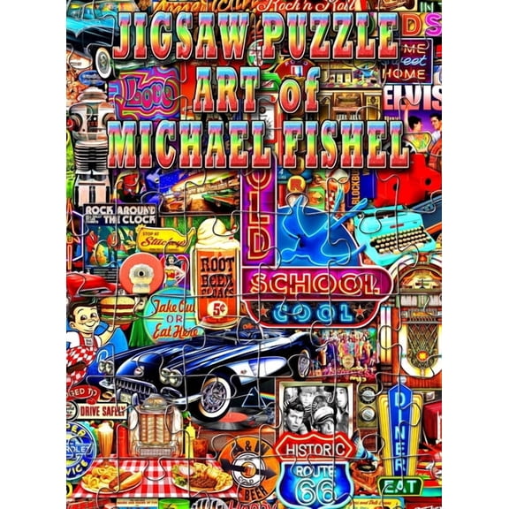 Jigsaw Puzzle Art of Michael Fishel, (Hardcover)