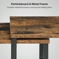 thumbnail image 7 of Adjustable 2-Tiers Wood Storage Shelf Unit, Rustic Brown, 2 Pack, 7 of 7