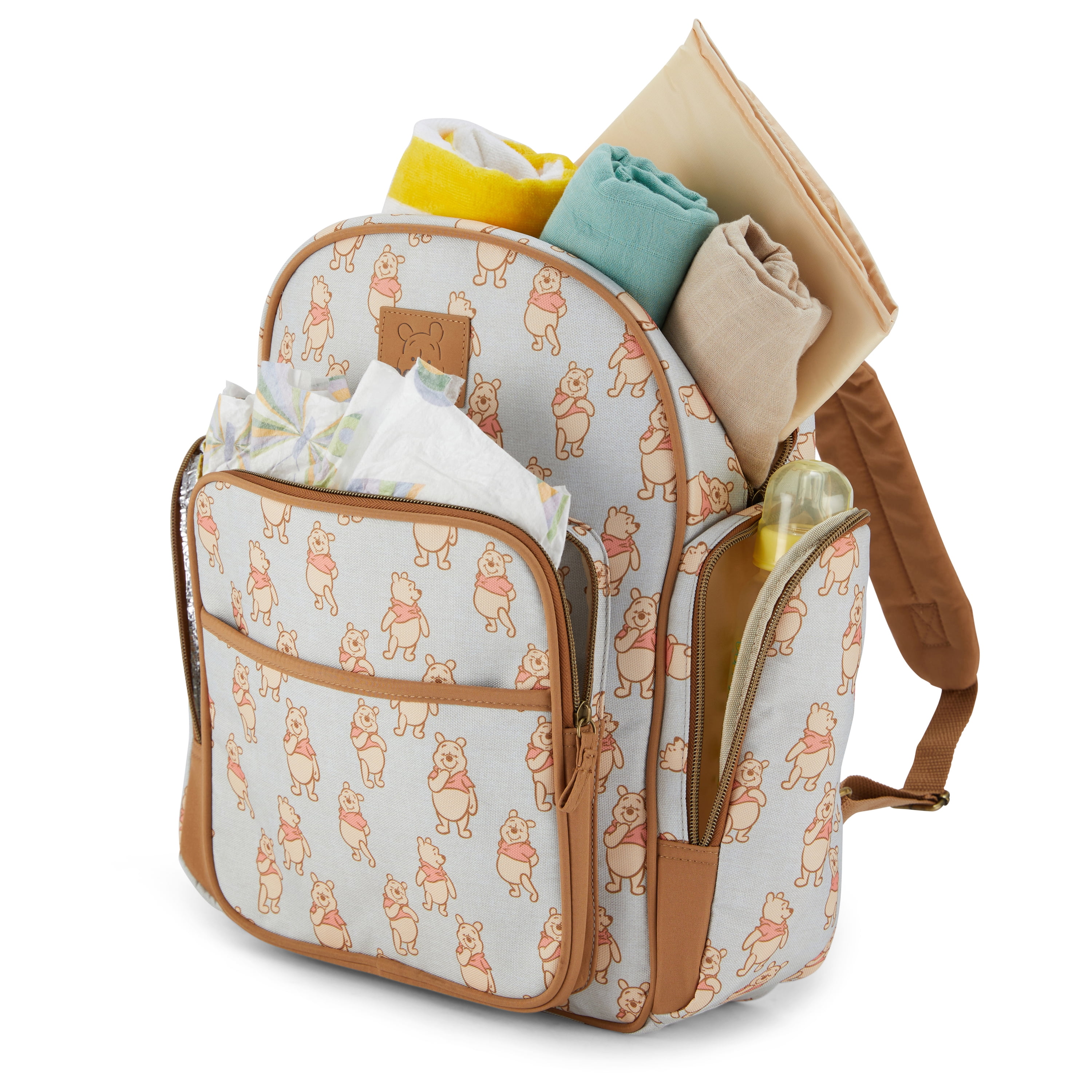 Disney Winnie The Pooh Backpack Diaper Bag with All Over Print