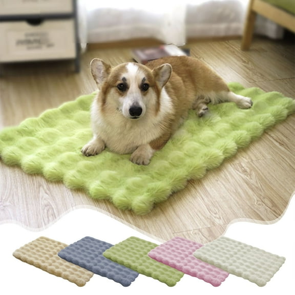 Dog Crate Pad for Dog Cages Dog Crate Bed Washable Non-Slip Dog Crate Mat Crate Beds for Large Dogs Cats Pet, 19.68x15.75 Inch