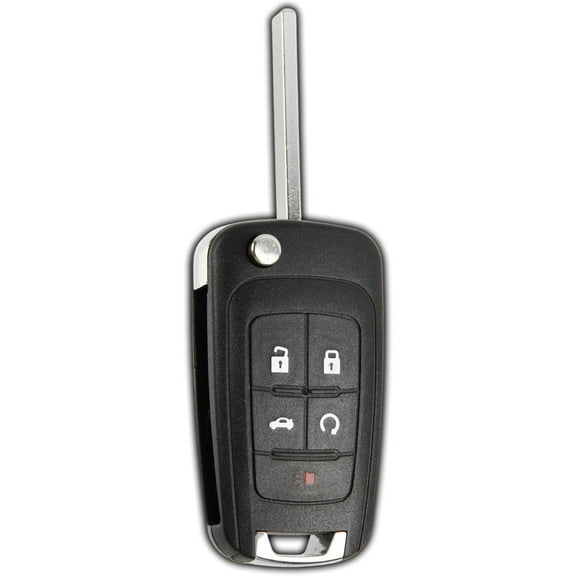 Easy to Use Key Fob Replacement for 2010 2011 2012 2013 2014 2015 2016 2017 2018 2019 Buick Encore Chevrolet Chevy Camaro Equinox Impala Malibu Terrain Remote, 5-Button OHT01060512