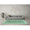 thumbnail image 3 of Ahgly Company Indoor Rectangle Oriental Light Blue Traditional Area Rugs, 8' x 10', 3 of 4