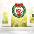 thumbnail image 3 of Pintura de diamante Guirnalda de Navidad con pintura de diamante 5D, guirnalda redonda DIY, juego de adornos para ventana, pared, puerta, decoración, adultos y niños Abanopi Pintura de diamante, 3 of 7