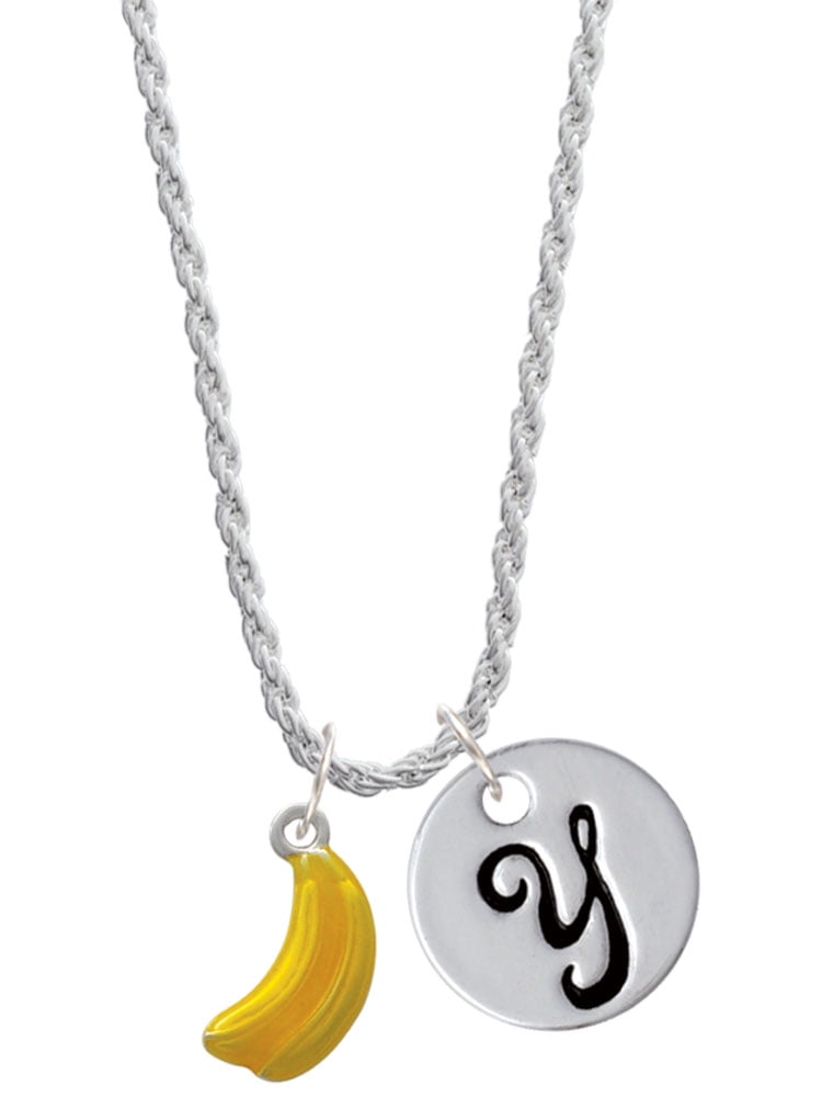 Interlocking g necklace with banana hotsell